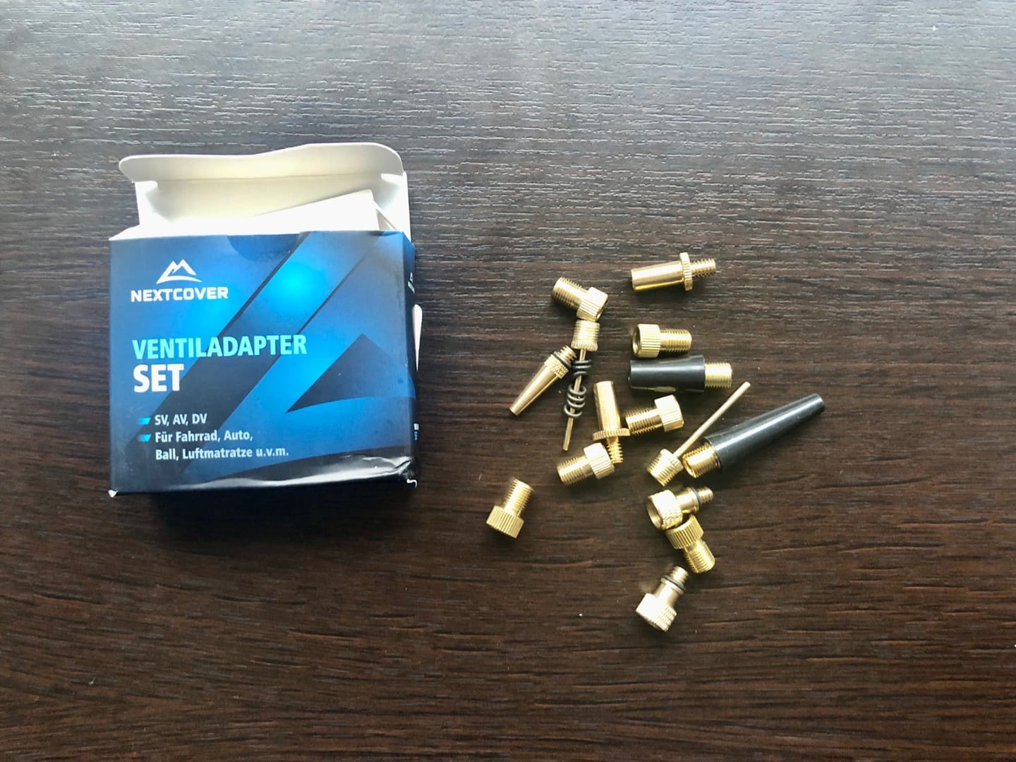 Customer photo review of Fahrradventil Adapter Set - immer das passende Ventil!