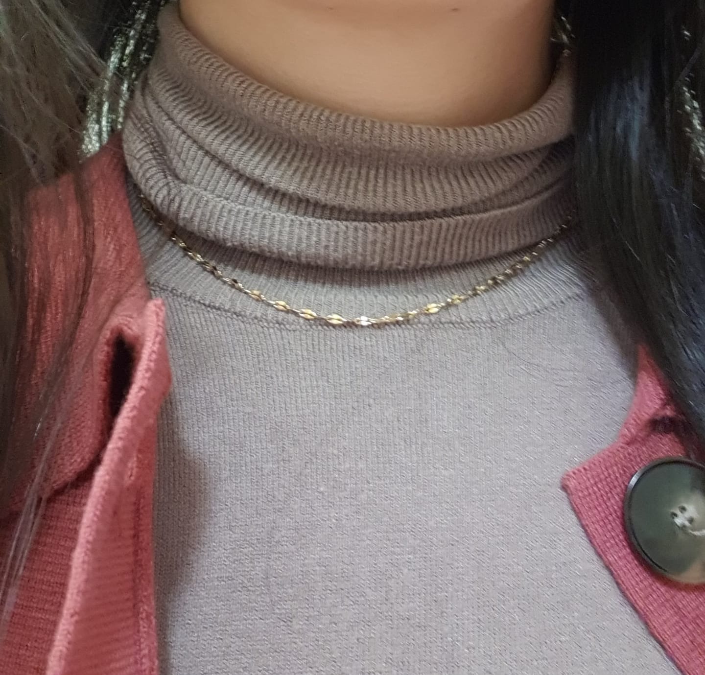 Customer photo review of Dainty Necklace