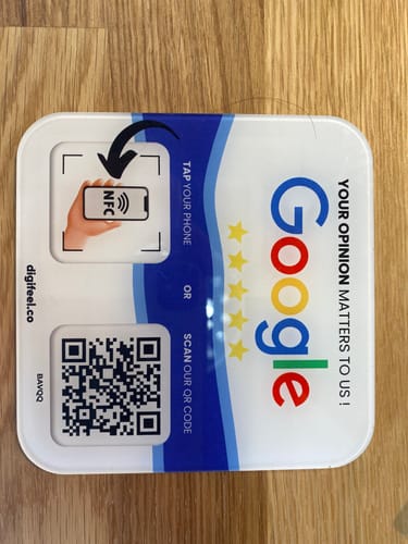 Customer photo review of Google Reviews - Plate