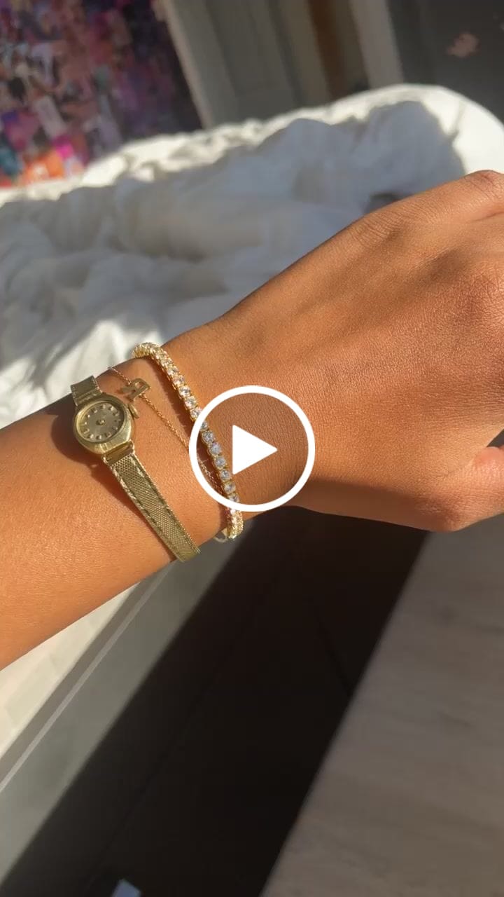 Customer video review of TENNISBOY BRACELET. - 3MM 18K GOLD