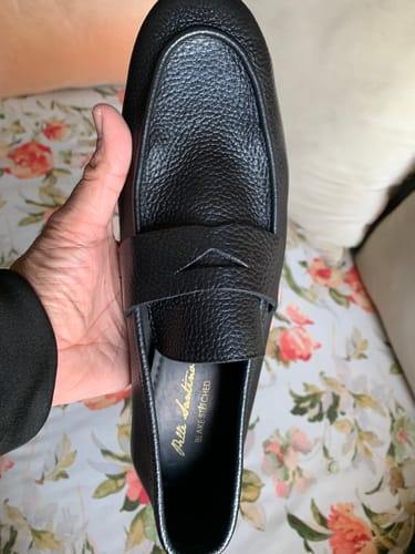Customer photo review of Black Milled Penny Loafers - Ultra-Flex