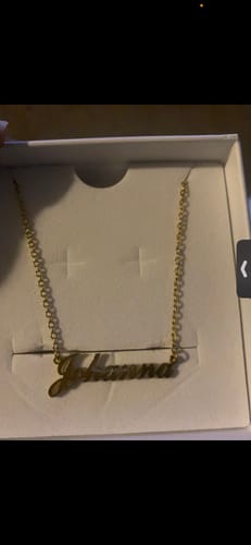 Customer photo review of Personalized Name Necklace