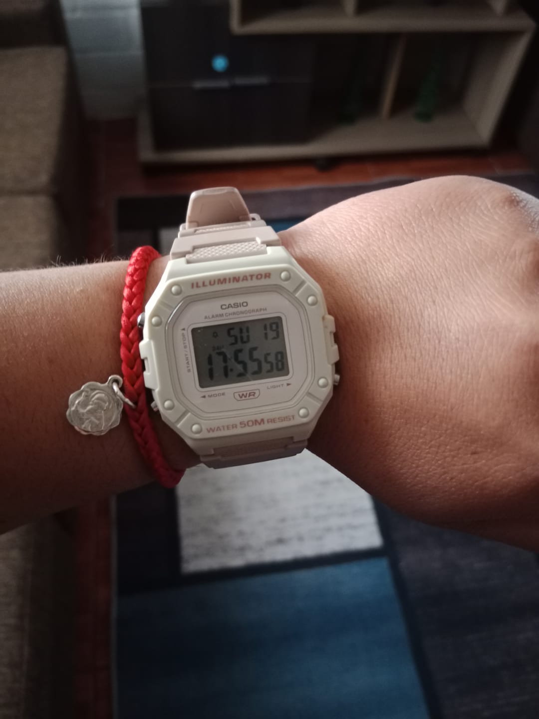 Customer photo review of Reloj Casio Vintage W-218HC-4A2VDF Rosado Suave