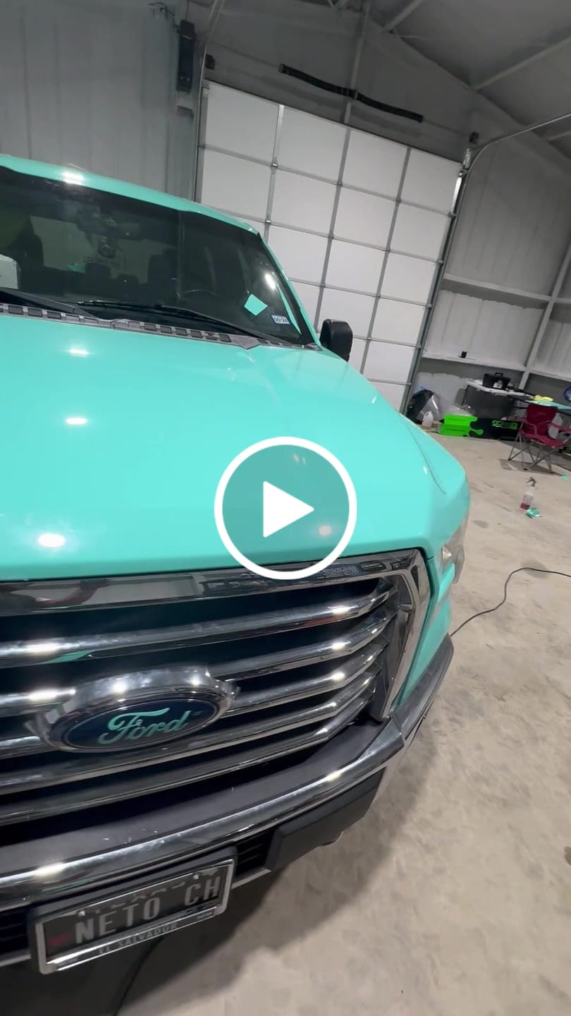 Customer video review of High Glossy Tiffany Vinyl Wrap