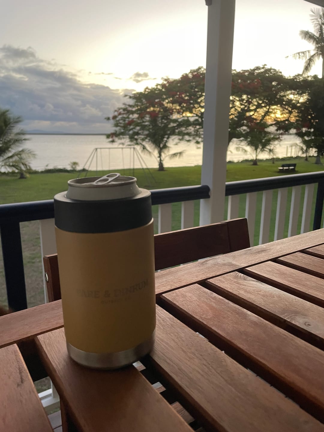 Customer photo review of Fare & Dinkum Khaki Insulated Stubby Cooler