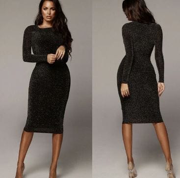 Customer photo review of Black Stretch Lurex