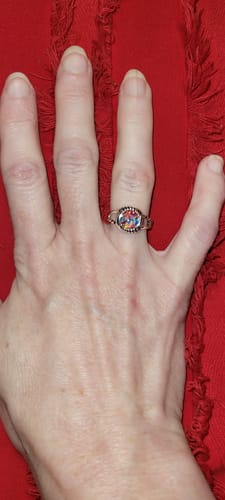 Customer photo review of Fringed Circle Opal