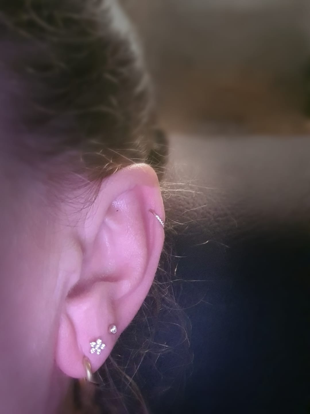 Customer photo review of Flower Piercing | Titan