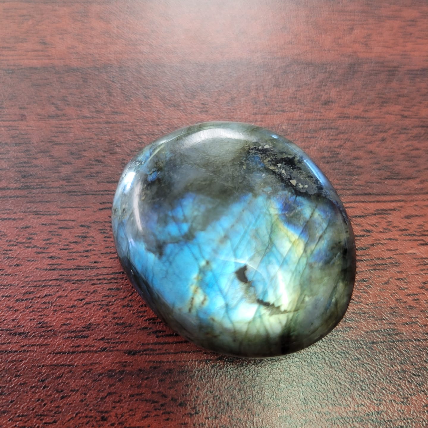 Customer photo review of Black Obsidian Worry Stone
