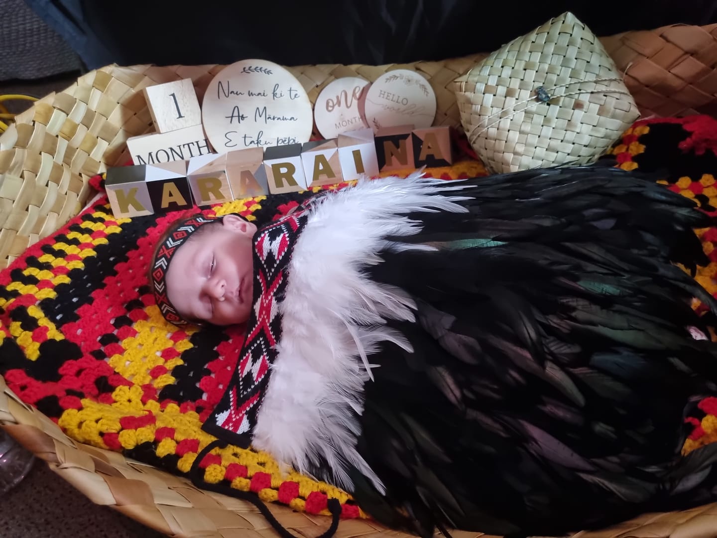Customer photo review of Ngapuhi Newborn Baby Korowai