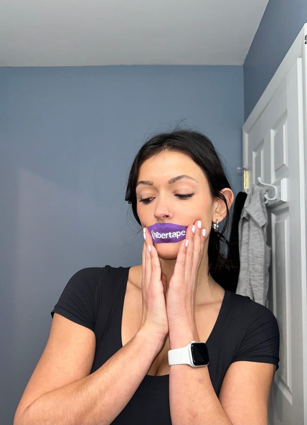 Customer photo review of Lavender Mouth Tape - Beauty Sleep Enhancer - 30-Night