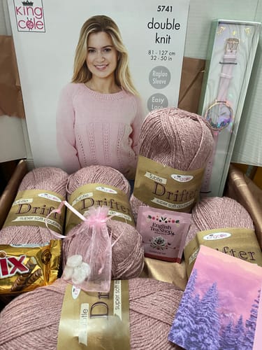 Customer photo review of Ladies Mystery Knitting Box