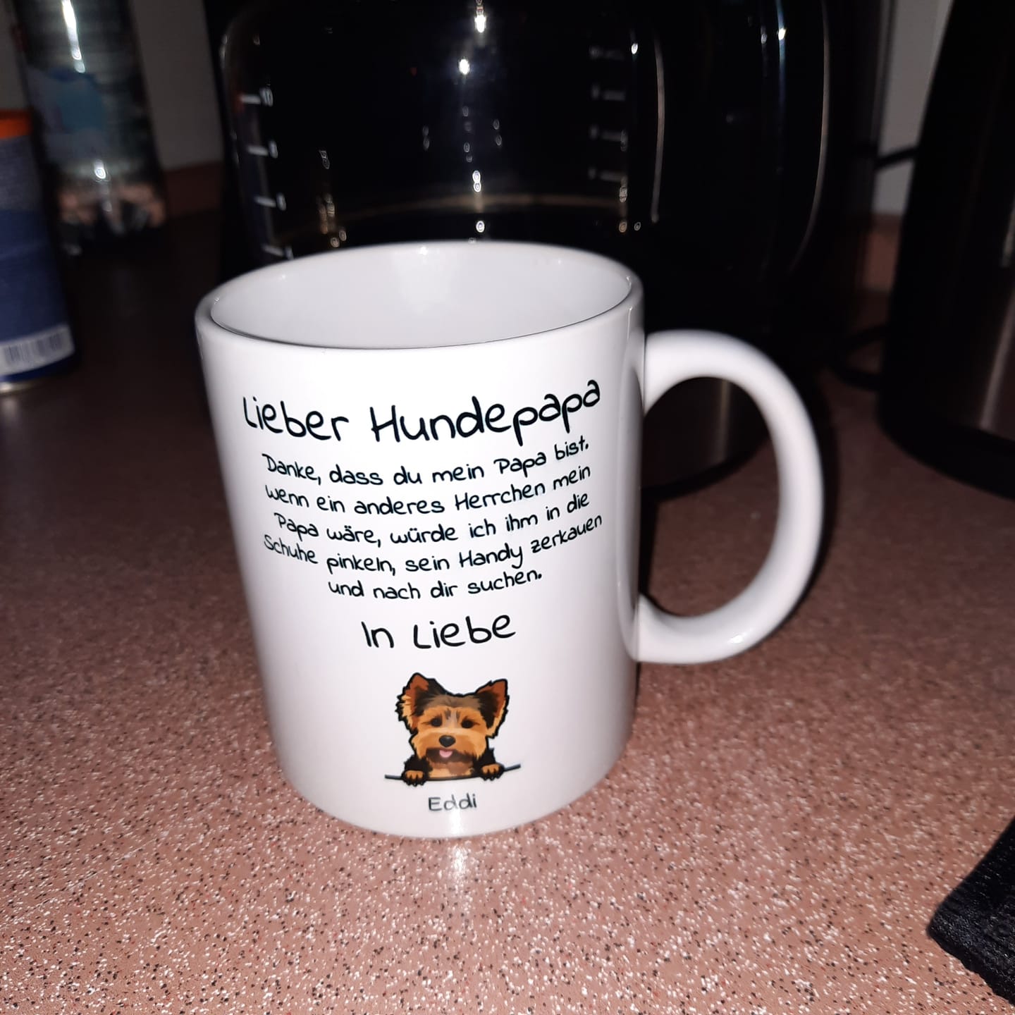 Customer photo review of Lieber Hundepapa - Individuelle Tasse