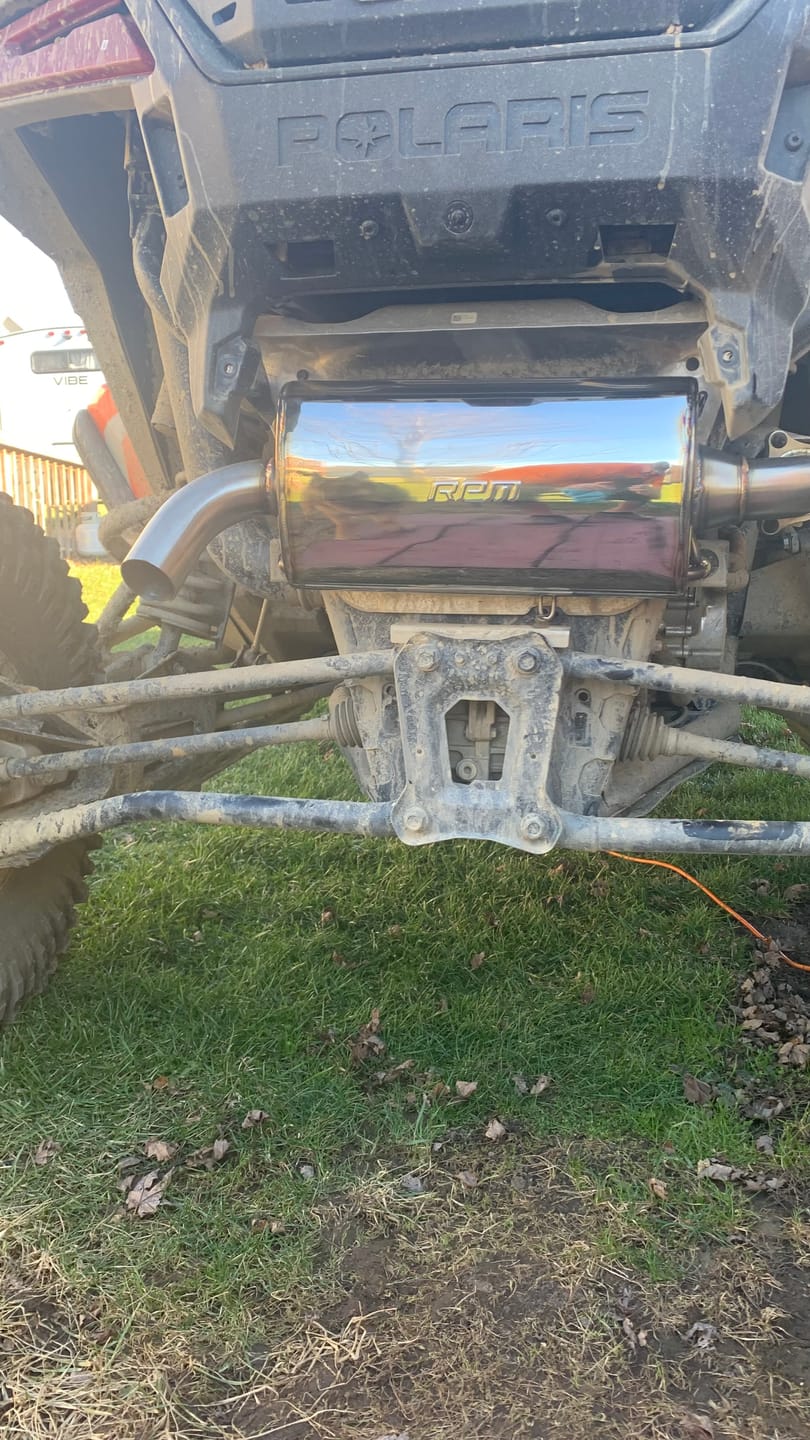 Customer photo review of 2020-2024 Polaris RZR PRO XP & Turbo R Sport Muffler, Slip-On Catless Sport Muffler