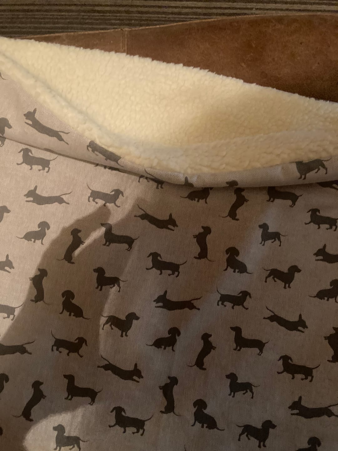 Customer photo review of Sherpa Faux Fur Fabric