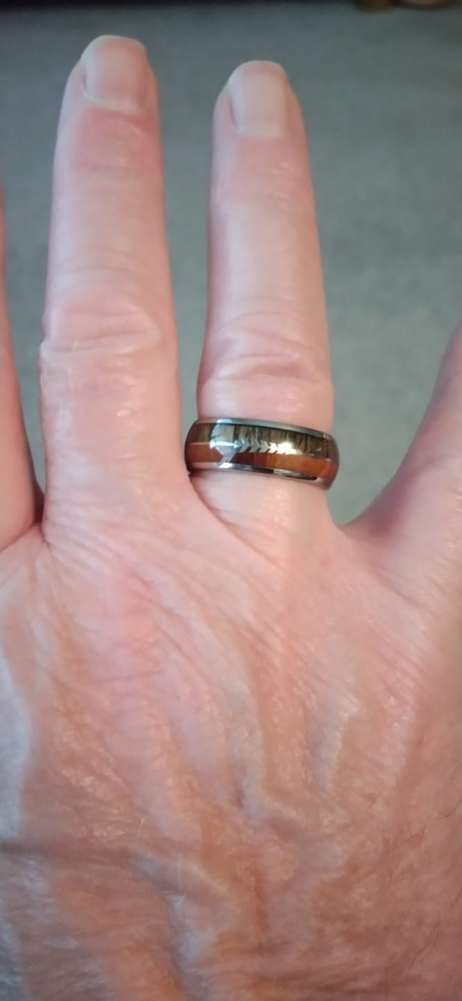 Customer photo review of The Harold Arrow 8mm Wonder Ring