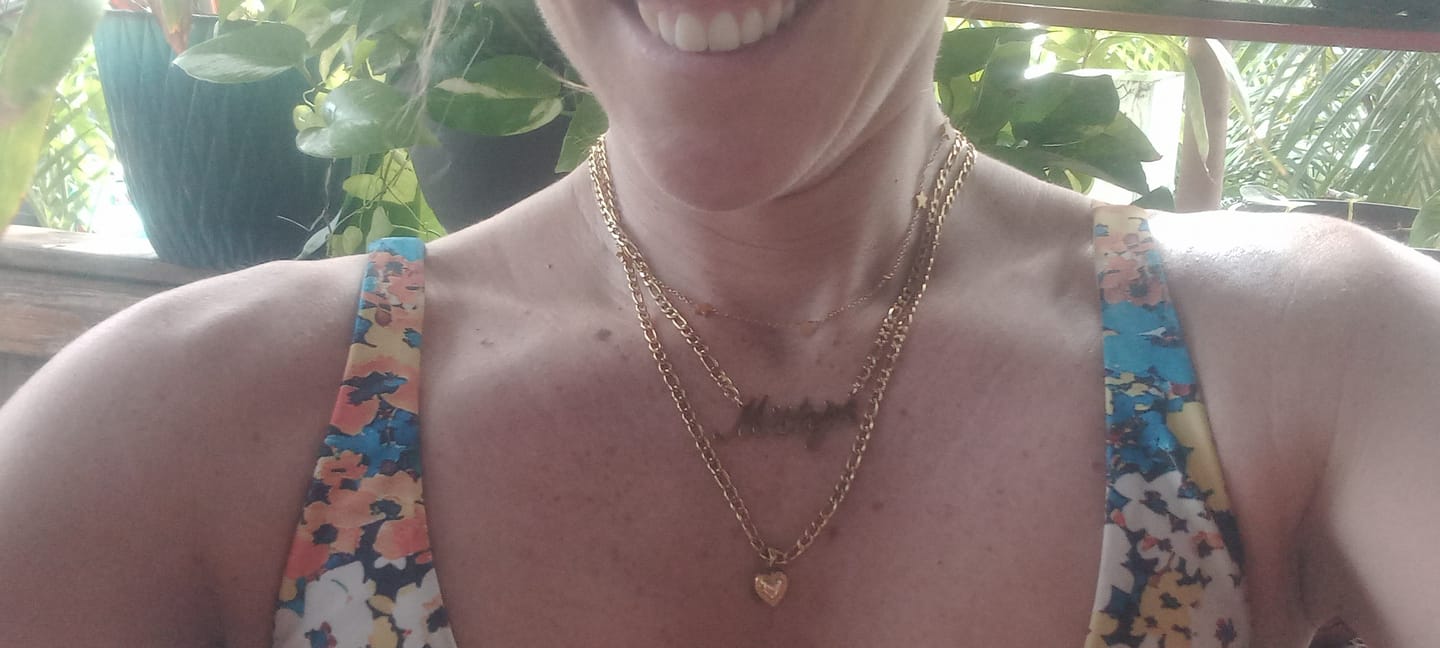 Customer photo review of Butterfly Name Necklace