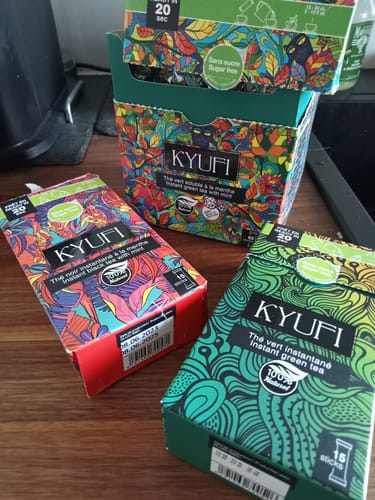 Customer photo review of Thé Vert Instantané À La Menthe - Sans Sucre