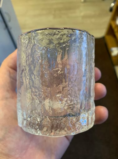 Customer photo review of Unkai - Handmade Japanese Whiskey Glass