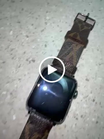 Customer video review of Apple Watch Band Repurposed Classic LV Monogram