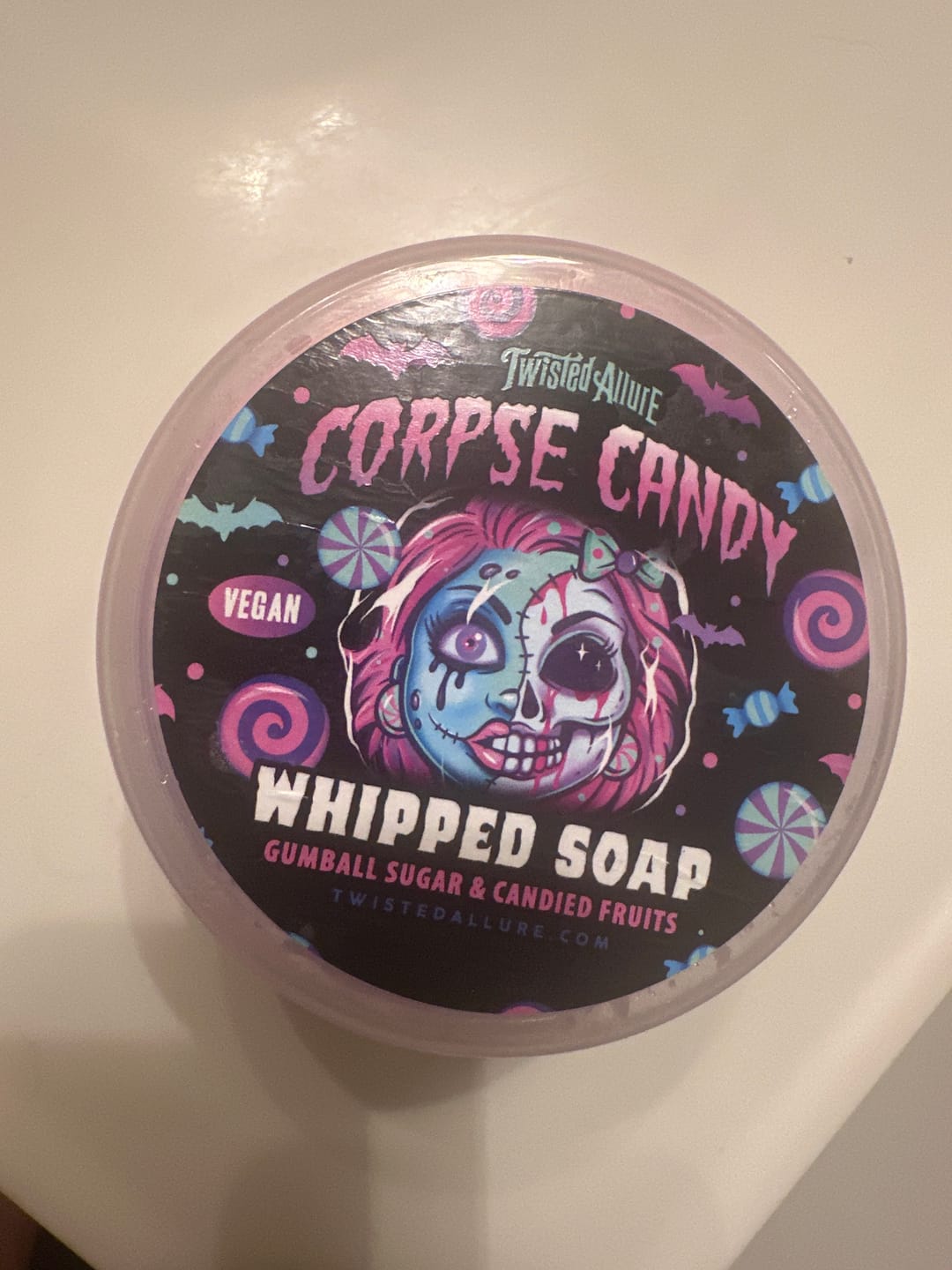 Customer photo review of Corpse Candy Whipped Soap (Gumball sugar & Candy fruits)