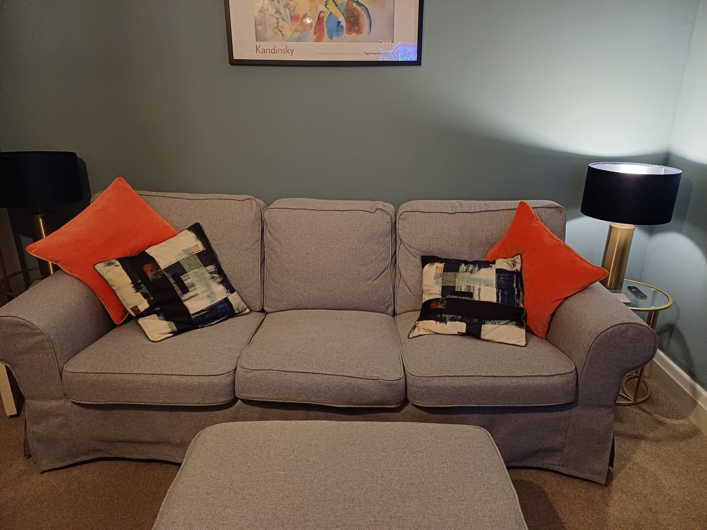 Customer photo review of EKTORP IKEA Footstool Cover