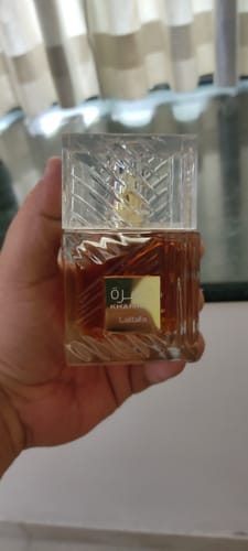 Customer photo review of Lattafa Khamrah Eau De Parfum For Unisex