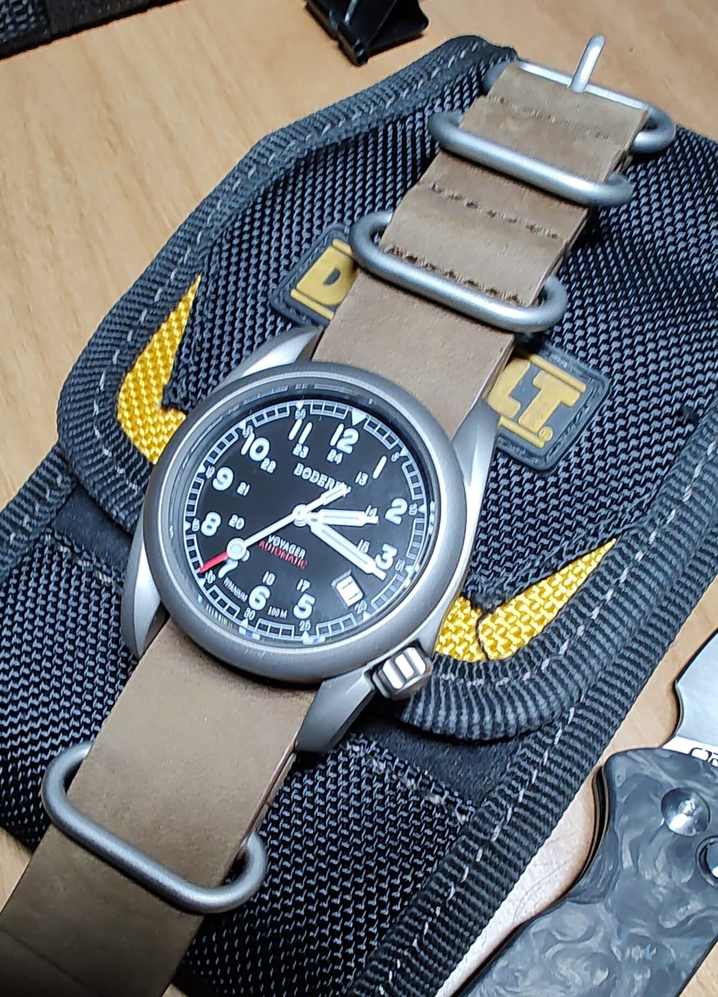 Customer photo review of 22mm Wide Cowhide strap | Suitable for all watches with 22mm lug width