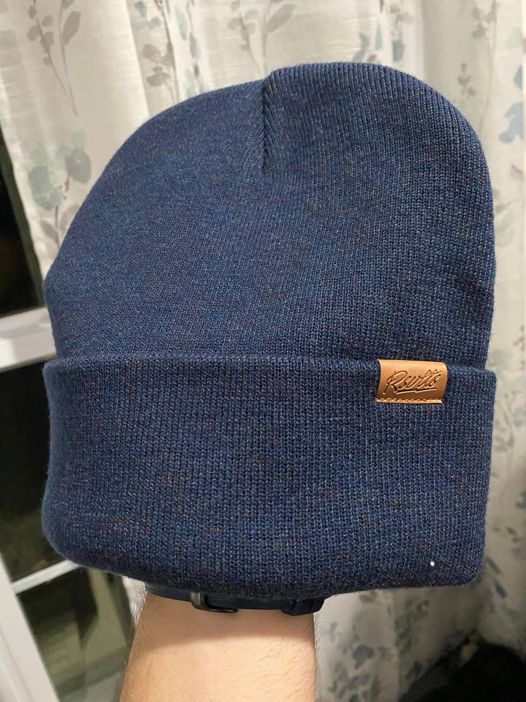 Customer photo review of Classic Blend RSVLTS Navy Beanie