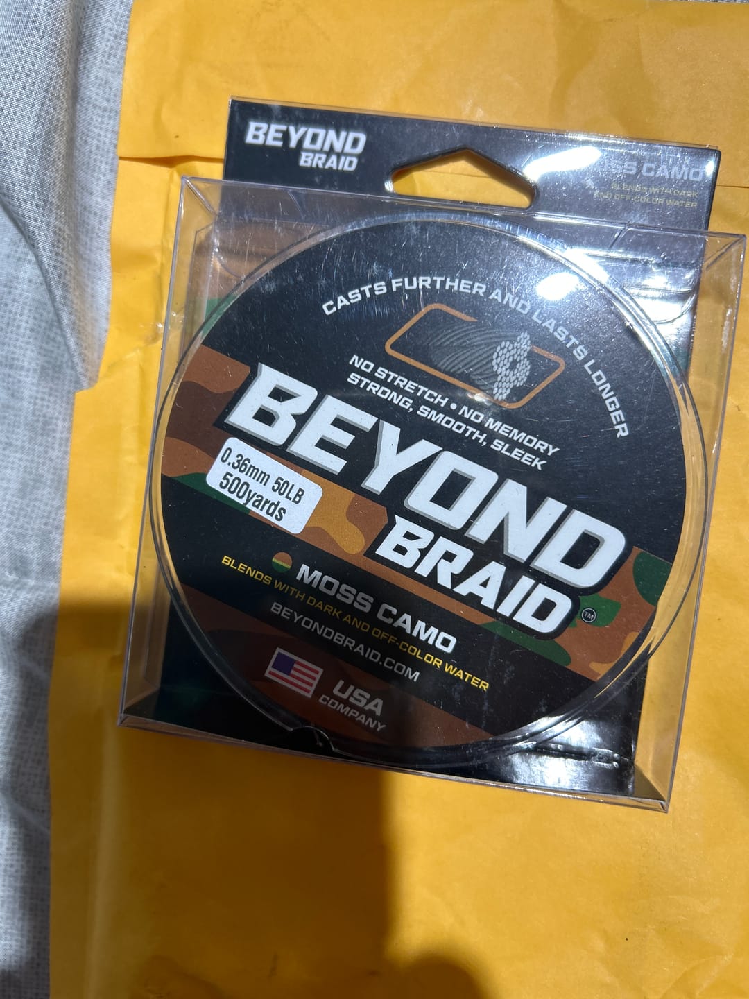 Customer photo review of Moss Camo 300-2000 Yard Spools