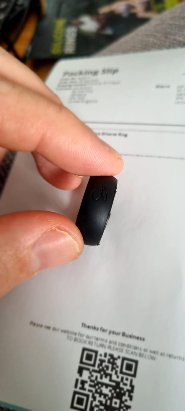 Customer photo review of botthms Black Active Silicone Ring