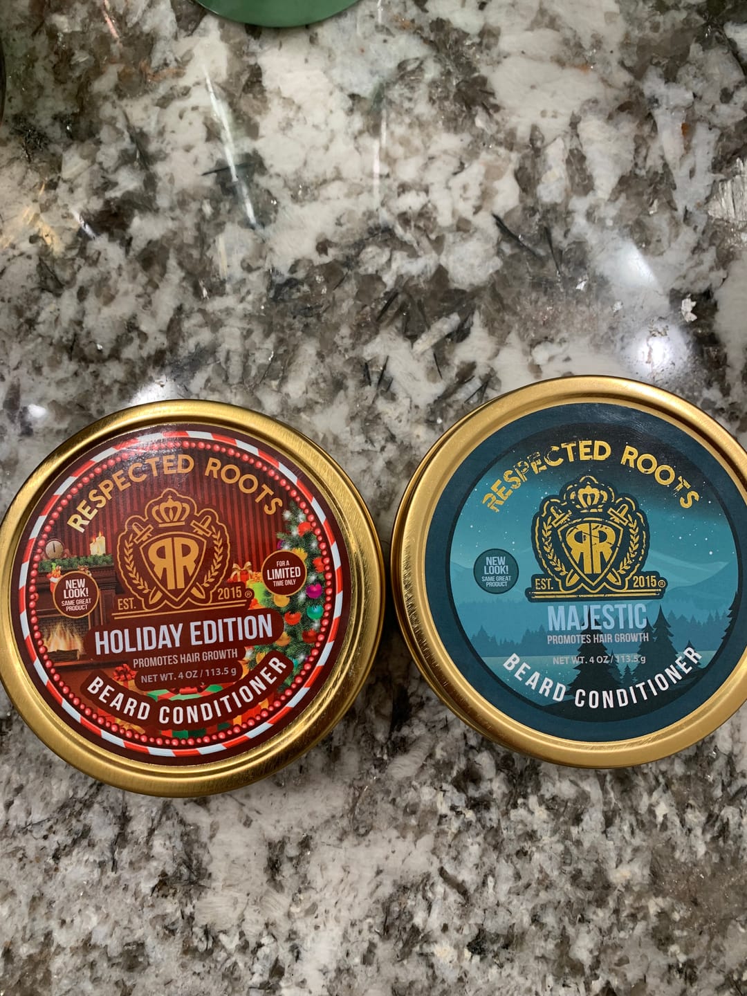 Customer photo review of Limited Edition Respected Roots Beard Conditioner - Holiday Scented (4 oz.)