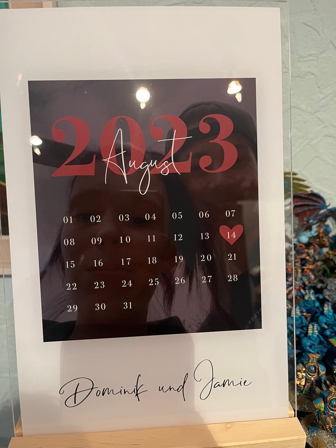 Customer photo review of Euer Love-Datum (Acryl-Glas)