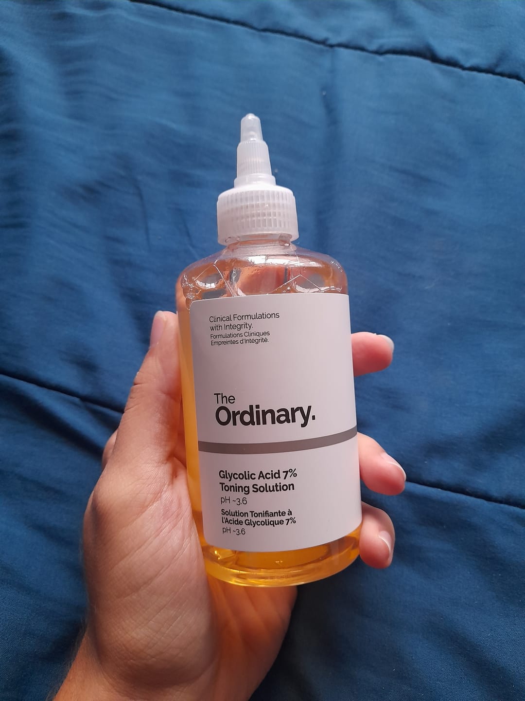 Customer photo review of Glycolic Acid 7% Exfoliating Toning Solution 240ml