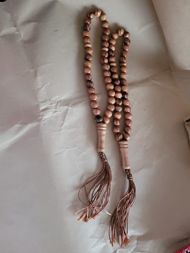 Customer photo review of Spiritual Wave Islamic Olive Wood Rosary