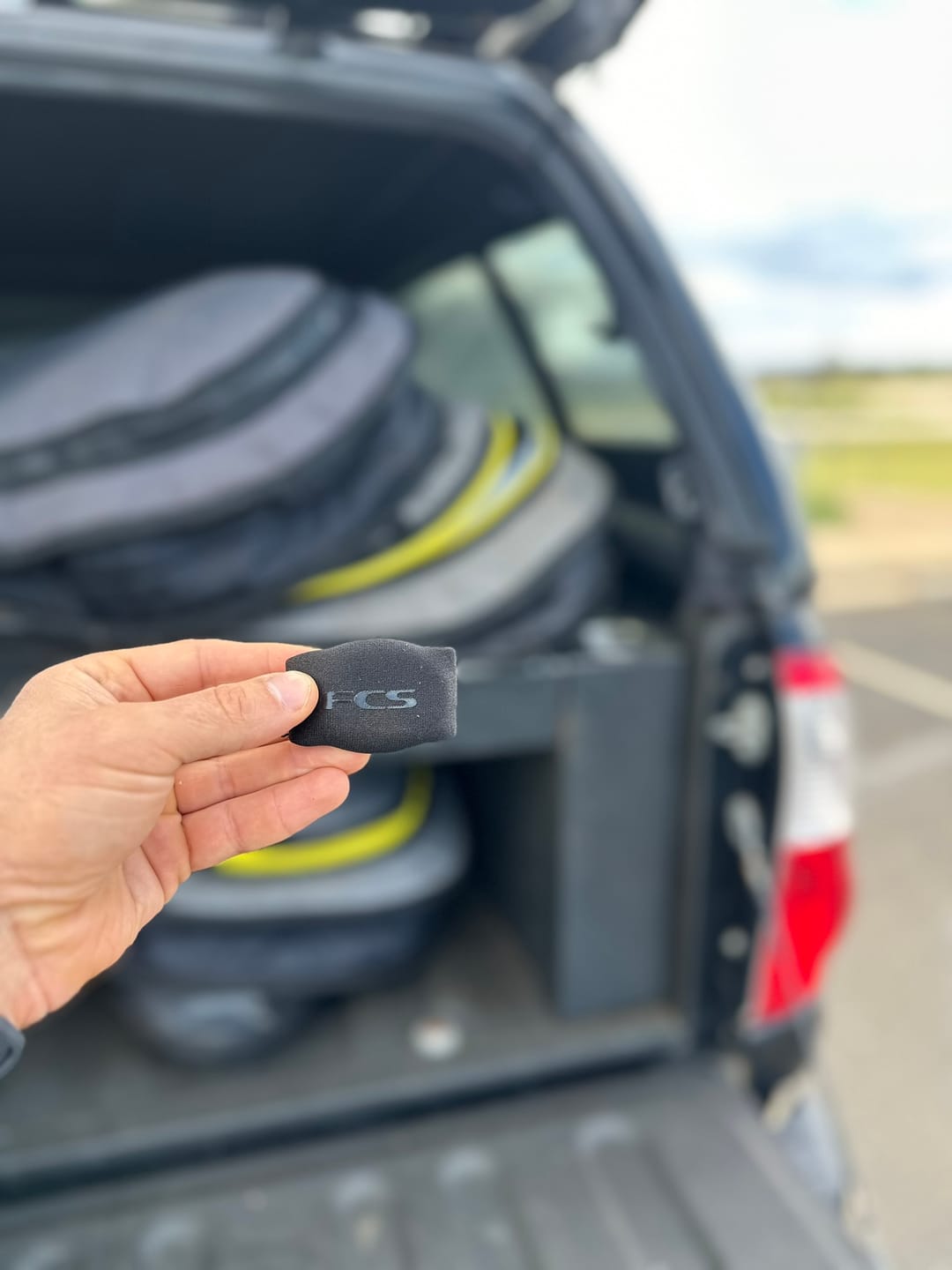 Customer photo review of FCS X Sharkbanz POD - Surf Shark Deterrent