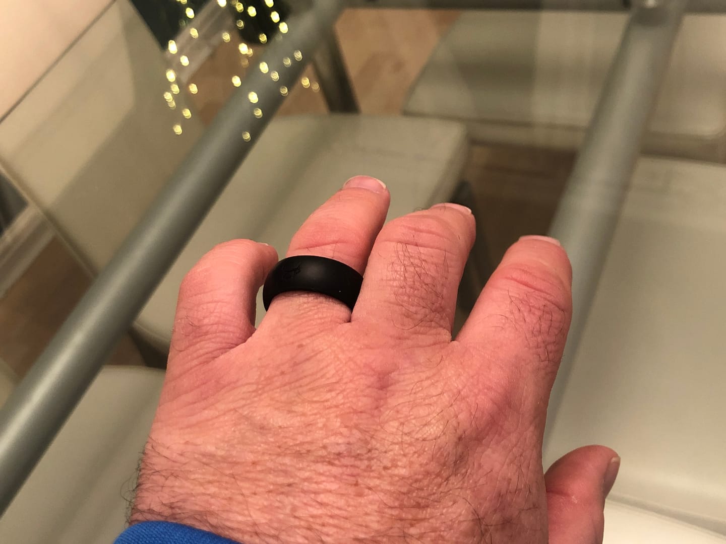 Customer photo review of botthms Black Active Silicone Ring