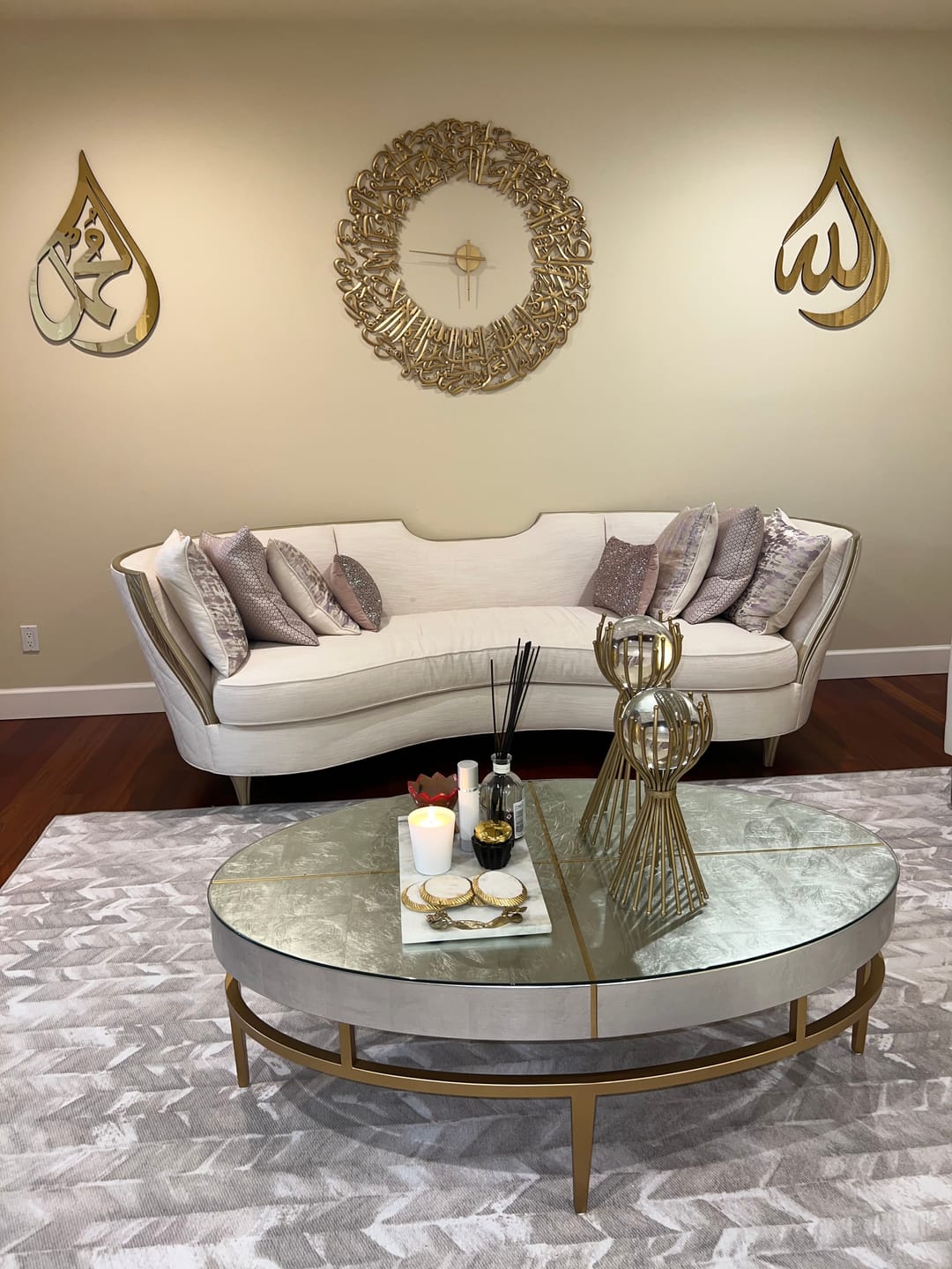 Customer photo review of Allah (SWT) Mohammad (PBUH) Acrylic/Wooden Wall Art