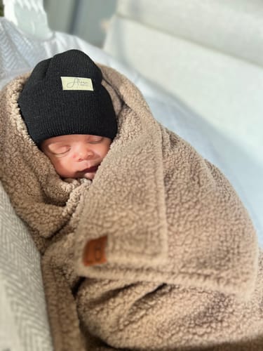 Customer photo review of Soft Knitted Cuff Beanie