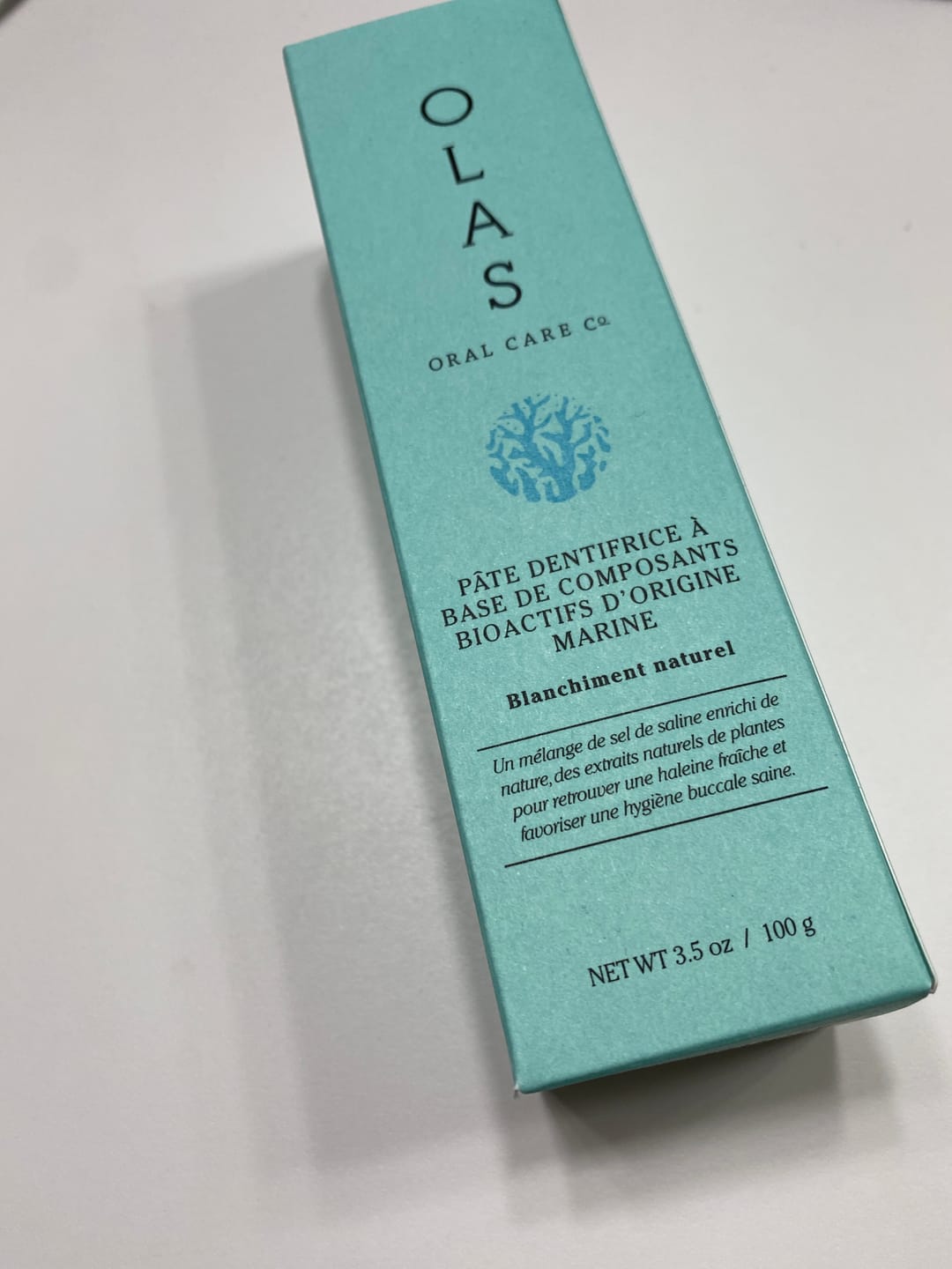 Customer photo review of NEW - OLAS Marine Bio-Active Toothpaste