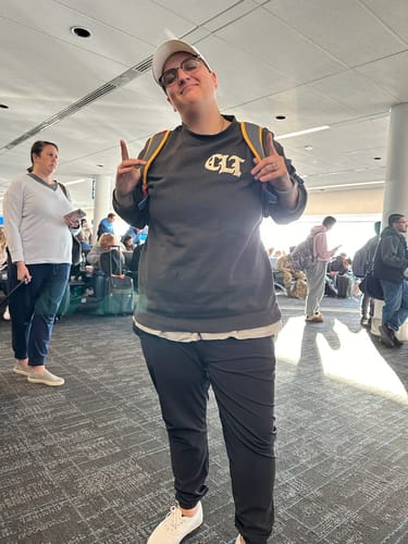 Customer photo review of Glory Days Apparel - Reppin' This City Relaxed Fit Sweatshirt