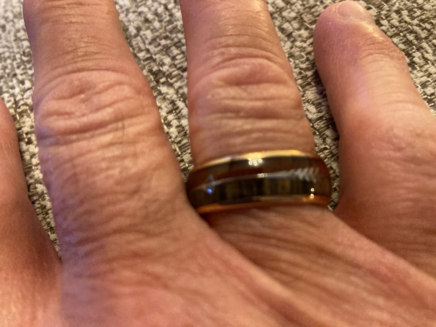 Customer photo review of The Harold Arrow 8mm Wonder Ring