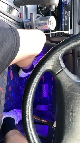 Customer photo review of Custom Leopard Floor Mats