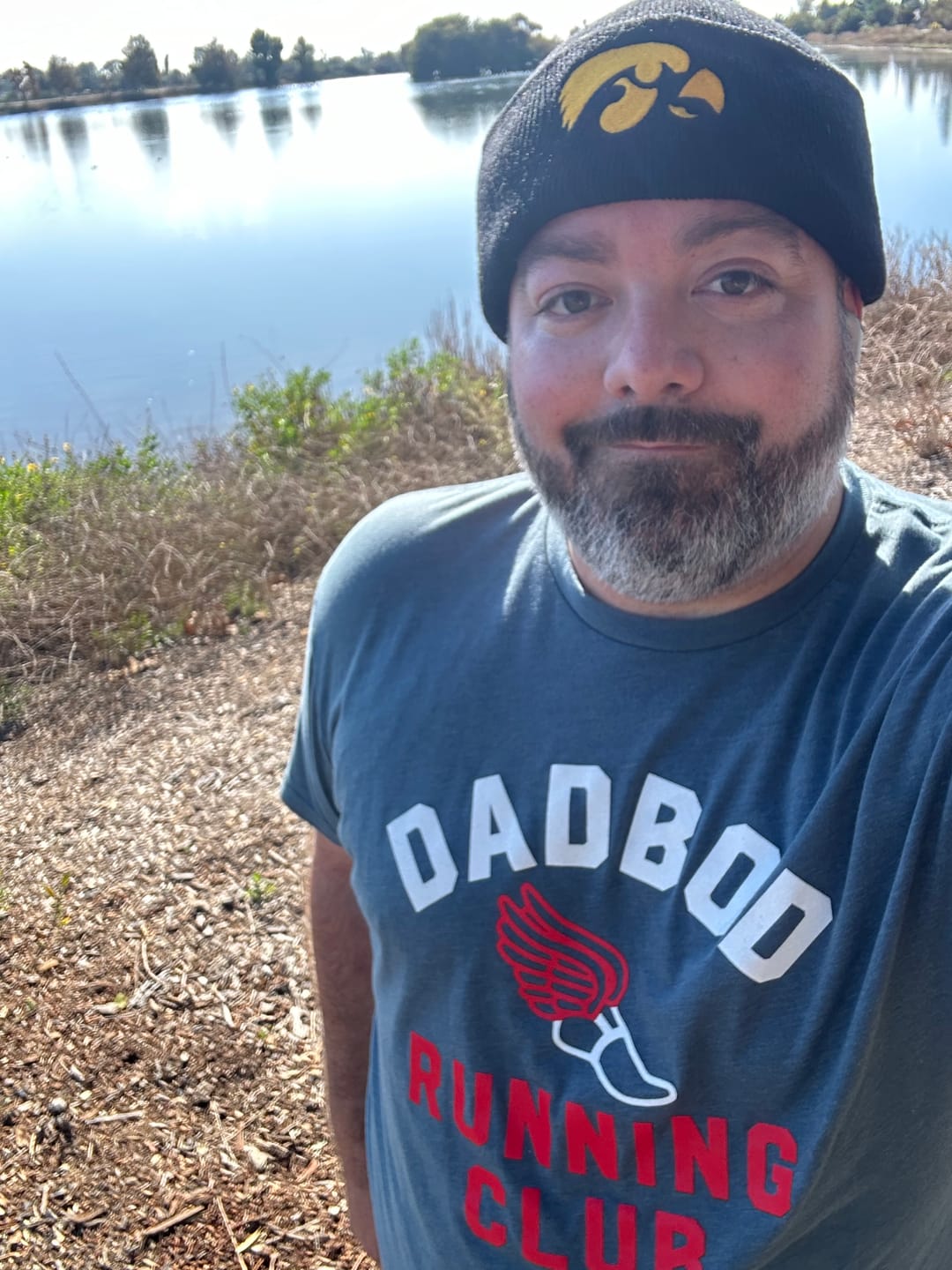 Customer photo review of Dadbod Running Club Shirt