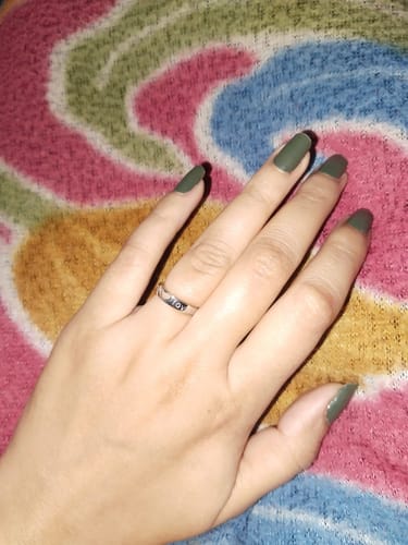 Customer photo review of Silver Endless Love Ring