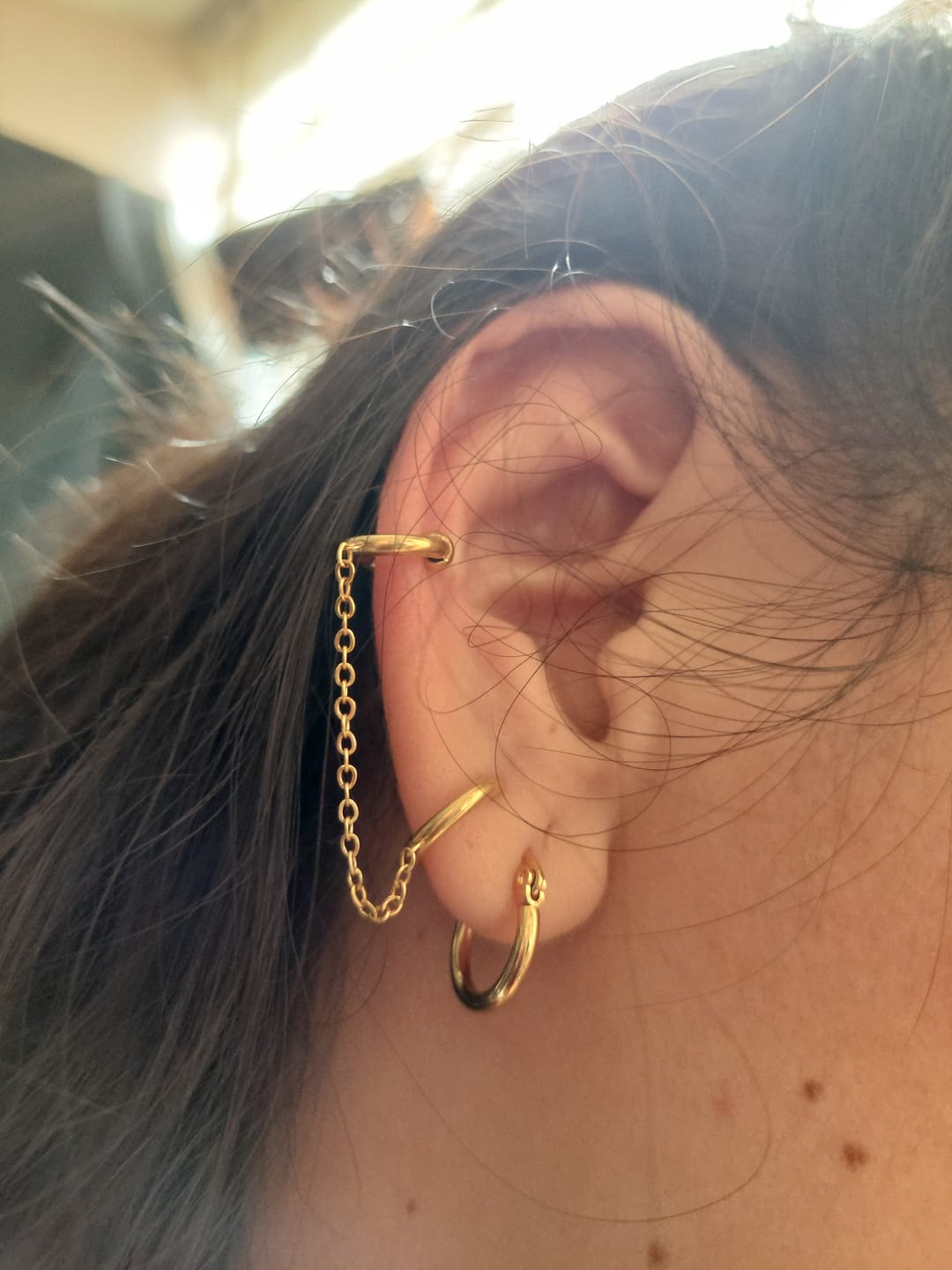 Customer photo review of Ear cuff con extensión