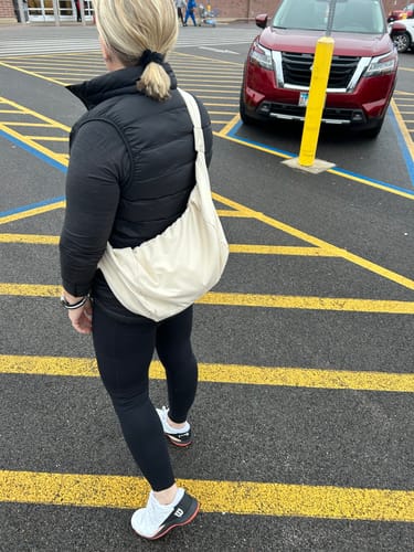 Customer photo review of Olives Puffer Hobo Crossbody