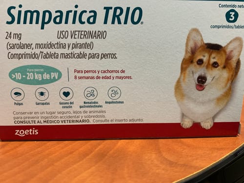 Customer photo review of Simparica TRIO® 3 Tabletas