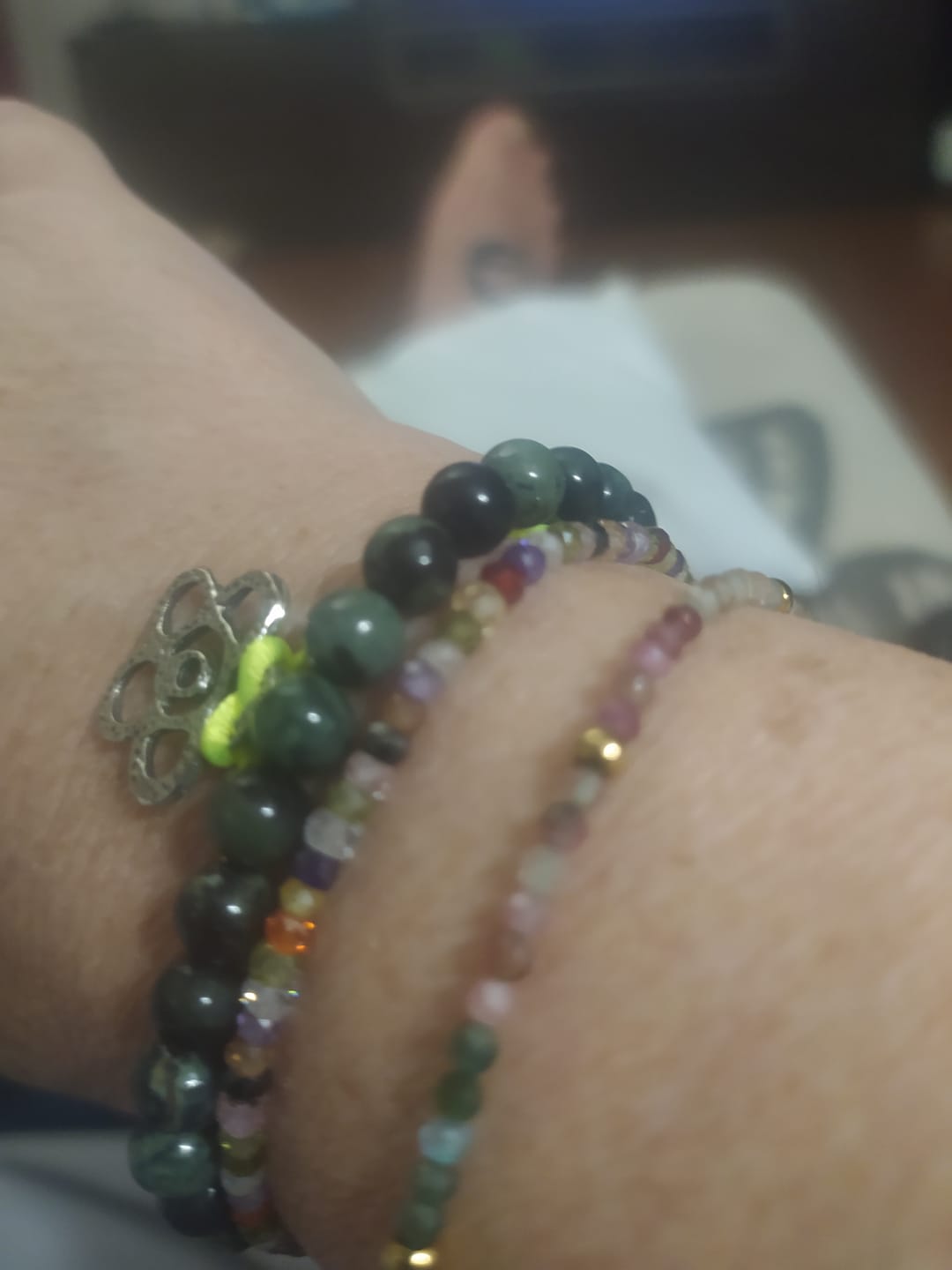 Customer photo review of Pulsera Murano Color