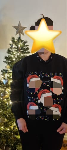 Customer photo review of Lichterkette - Individueller Ugly Christmas Sweater